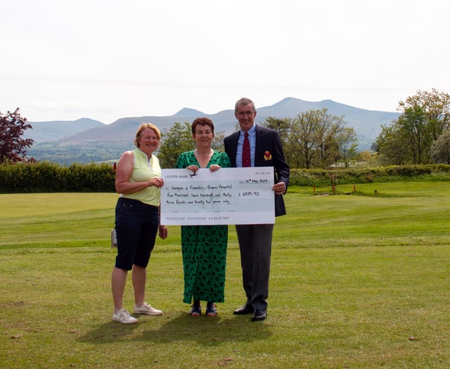Cradoc Golf Club raises thousands for hospital's League of Friends