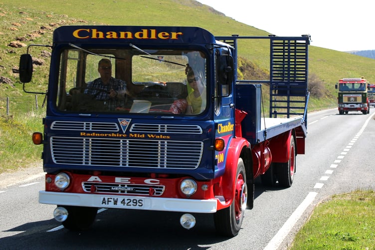 Llandrindod’s Mike Chandler with his AEC Mercury