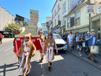 River pollution protestors march through Brecon town