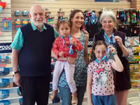 Three generations of one family raise £900 in epic charity Swimathon