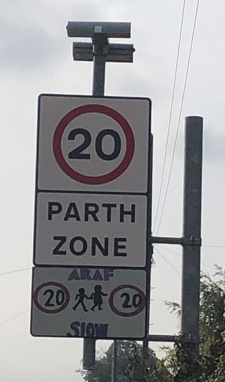 20mph sign