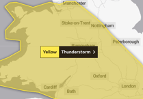 Weekend weather warning issued for thunderstorm over Powys
