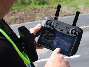 Flying drones to help prevent accidents on Powys roads

