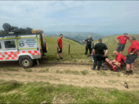 Off-road biker injured near Llandegley