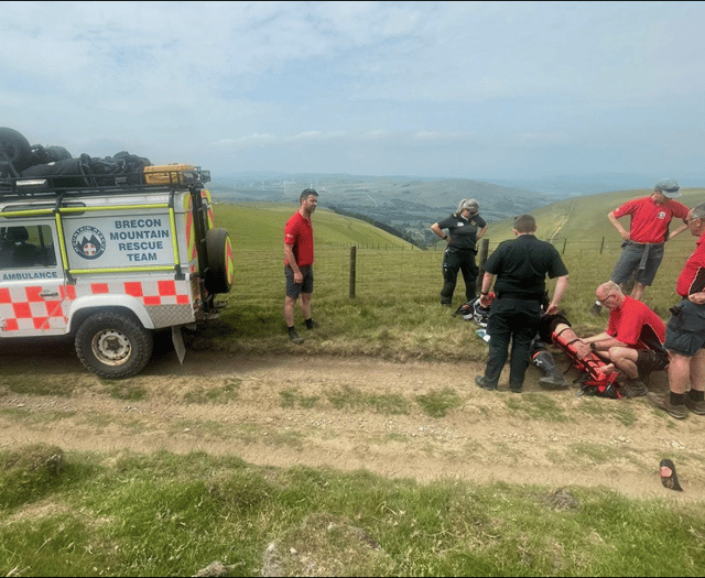 Off-road biker injured near Llandegley