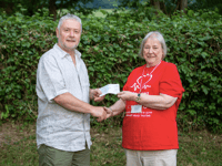 Community raises £1300 in aid of The British Heart Foundation