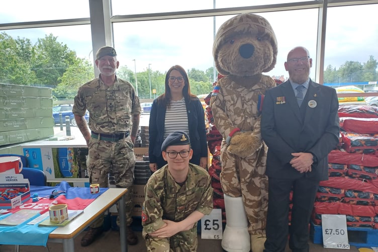 Fay Jones - Help for Heroes at Llandrindod Wells Tesco