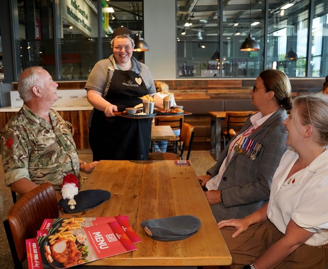 Morrisons honors Armed Forces with 50 per cent off in cafés