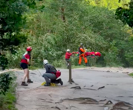 VIDEO: Waterfall walker airlifted to hospital