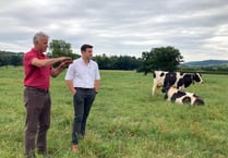 MS visits Glasbury farm as part of NFU Cymru Welsh Food & Farming Week