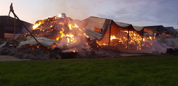 Barn fire