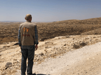 Brecon resident arrives in Israel to act as protective presence in communities