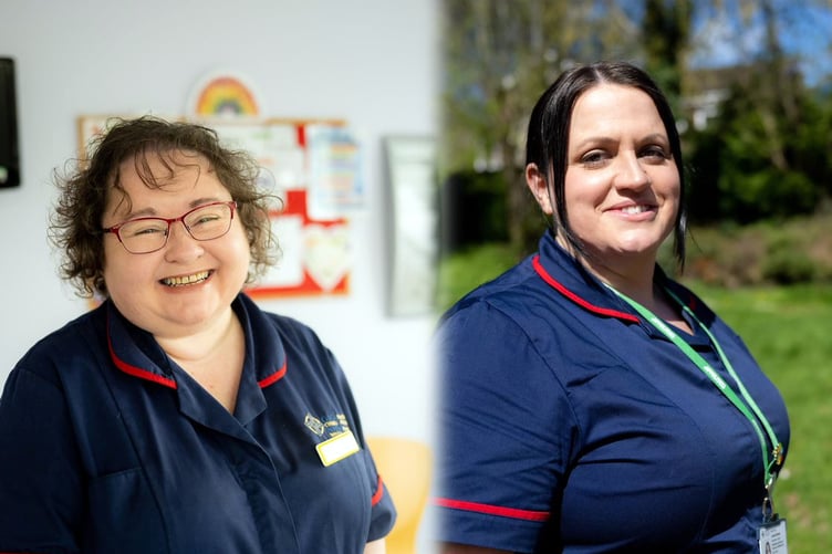 Nurses Judith Jamieson and Louise Hymers