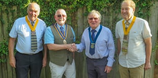 Builth Wells Rotary Club welcomes new President
