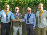 Builth Wells Rotary Club welcomes new President