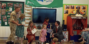 Armed Forces friendly school in Brecon receives Gold Award 