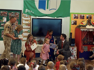 Armed Forces friendly school in Brecon receives Gold Award 