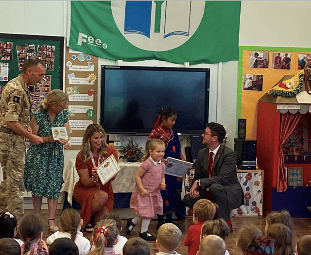 Armed Forces friendly school in Brecon receives Gold Award 