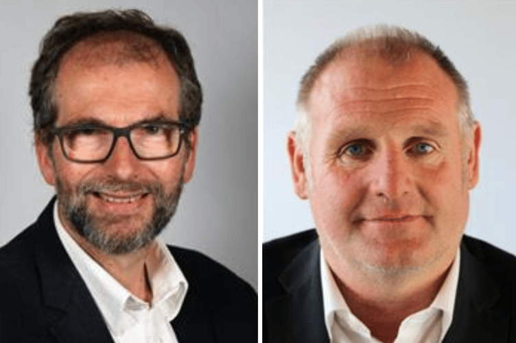 Cllr James Gibson-Watt and Cllr Gwynfor Thomas