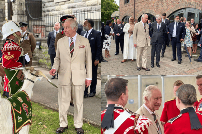 King Charles III at Brecon Barracks and outside Theatr Brycheiniog