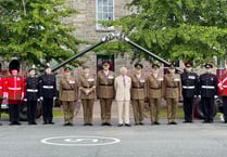 Why did King Charles visit the Brecon Barracks?