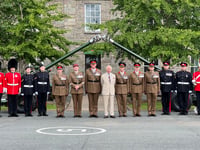 Why did King Charles visit the Brecon Barracks?