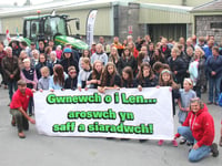 Len's Light Tractor Relay calls in at Rhayader and Builth Wells
