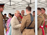Brecon reacts to the royal visit