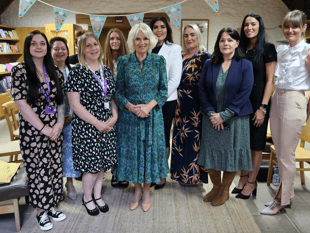 Her Majesty The Queen meets Calan DVS Representatives