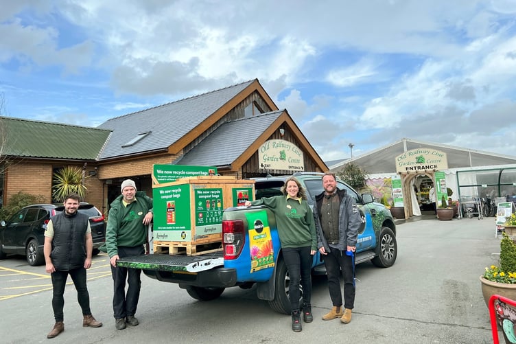 Old Railway Line recycling compost bags