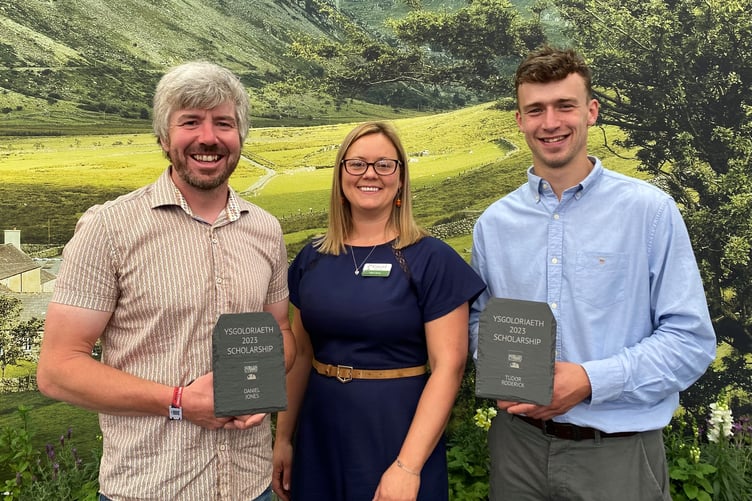 Left to right: Dan Jones, Alison Harvey and Tudor Roderick