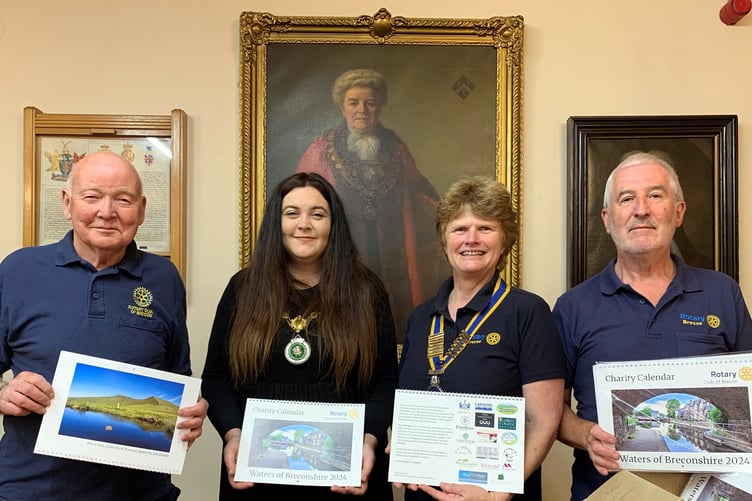 Brecon Rotary calendar launch 2023