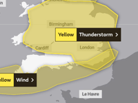 Met Office issue further updates for thunderstorm