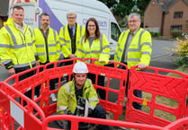 Fay Jones MP visits ultrafast broadband upgrade in Builth Wells