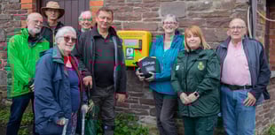 Life-saving new defibrillator installed in Llangattock