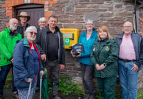 Life-saving new defibrillator installed in Llangattock
