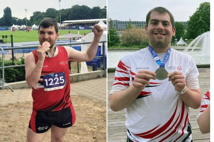 Joshua Longbottom (left) and Ethan Orton with their Special Olympics medals