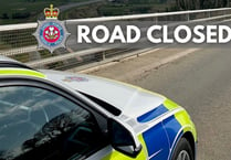 A483 near Llandrindod Wells closed due to collision