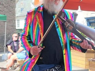 Busking in Brecon a huge success with an encore on the way