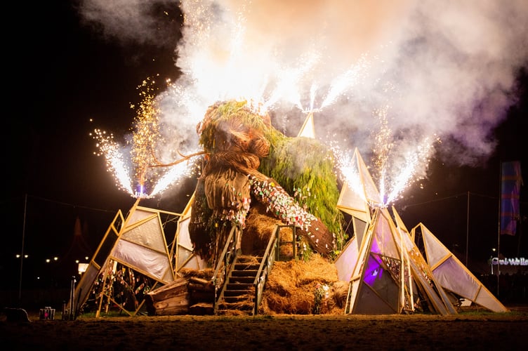The legendary Green Man burn ended the festival