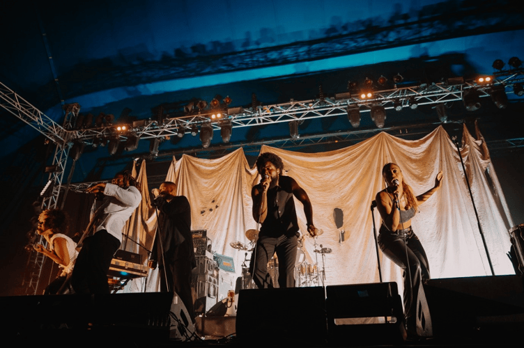 Young Fathers on the Far Out stage