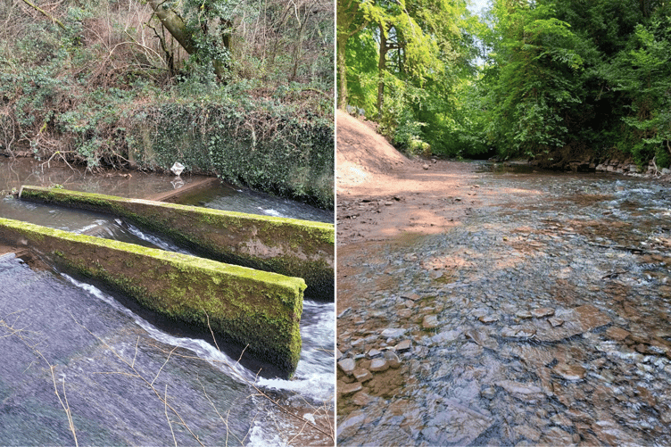 River Honddu weir