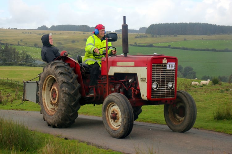 Mr and Mrs Tom Nicholls on their International 434