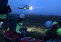 Brecon Mountain Rescue Team helps dogs in difficulty at Elan Valley