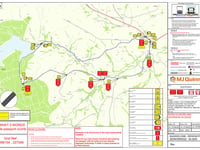 Temporary road closure on Brecon road on the 7th of September