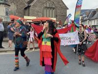 VIDEO: Brecon's first Pride parade takes to the streets