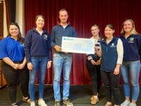 Sennybridge YFC make donations to multiple charities at AGM