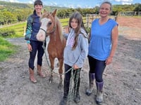 Winner Ophelia meets social media pony star Haribo at Brandy House Farm