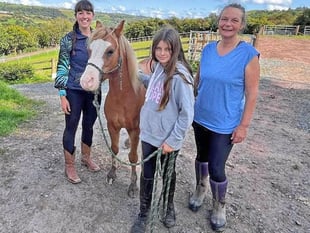 Winner Ophelia meets social media pony star Haribo at Brandy House Farm
