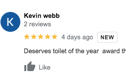One visitor said that the toilets deserved toilet of the year award